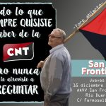 FORO ABIERTO SAN FRONTIS JUEVES 15 DE DICIEMBRE 20H