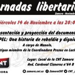 Jornadas Libertarias. Presentación-Proyección COPEL